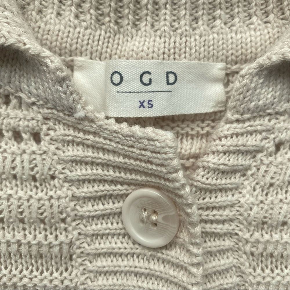 Revolve One Grey Day (OGD) Georgia Romper Crochet Linen Cotton Blend Size XS - Picture 5 of 12